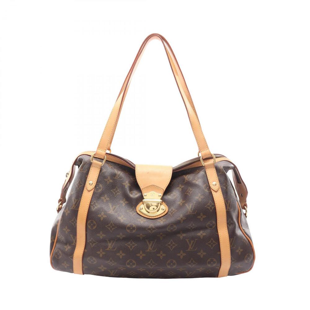 Louis Vuitton Stresa Shoulder Bag Canvas Leather Monogram Brown